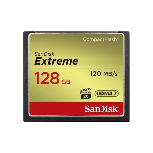 Sandisk Extreme Compact Flash Bellek Kartı 128GB 120MB/S Hafıza Kartı SDCFXSB-128G-G46