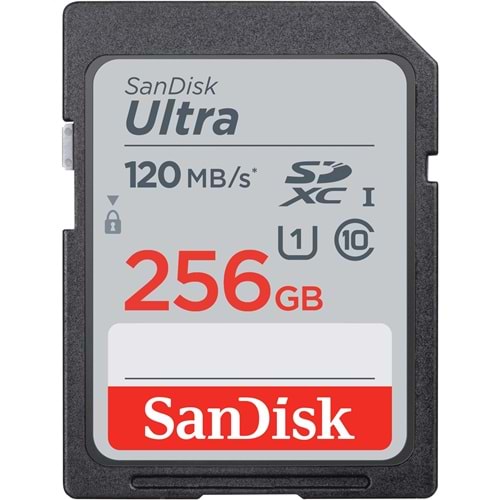 Sandisk FLA 256GB Ultra 120MB/s SDXC Hafıza Kartı SDSDUN4-256G-GN6IN