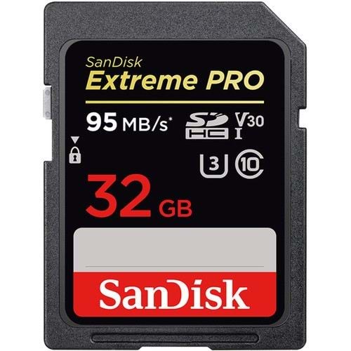 Sandisk 32GB Extreme Pro SDHC 95MB Class 10 SD-MMC Hafıza Kartı SDSDXXG-032G-GN4IN