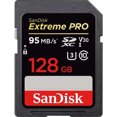 Sandisk 128 GB Extreme Pro SDHC 95 MB Class 10 SD-MMC Hafıza Kartı SDSDXXY-128G-GN4IN