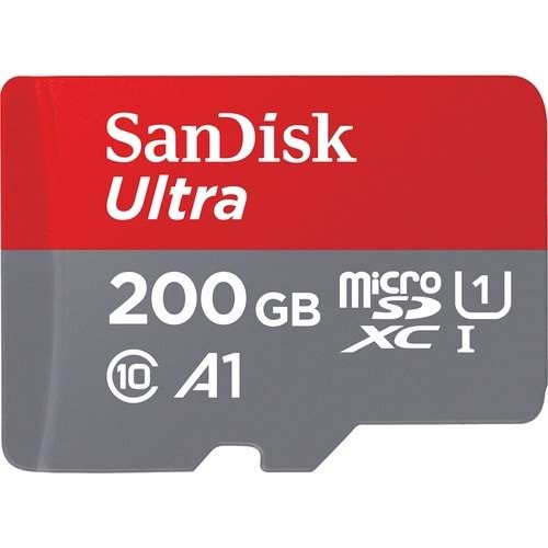 Sandisk 200GB Ultra 100MB Class 10 UHS I Micro SD Hafıza Kartı SDSQUAR-200G-GN6MA