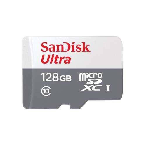 Sandisk 128 GB Ultra mSDXC 80MB/s Class 10 UHS-I Micro SD Hafıza Kartı SDSQUNR-128G-GN6MN
