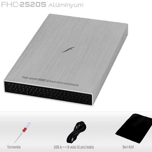 Frisby FHC-2520S 2.5 SATA Harici Kutu USB 2.0